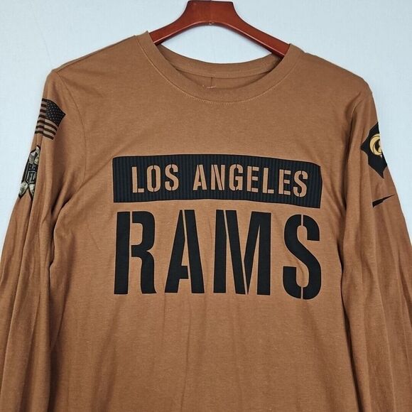 Nike Los Angeles Rams 2023 Salute To Service Long Sleeve Shirt‎ Men's Size Small - Picture 2 of 9